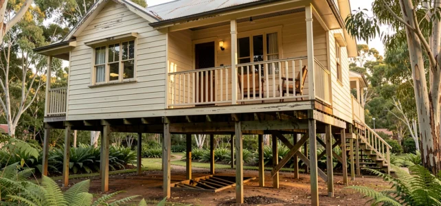 Pourquoi les maisons australiennes sont-elles souvent construites sur pilotis ?