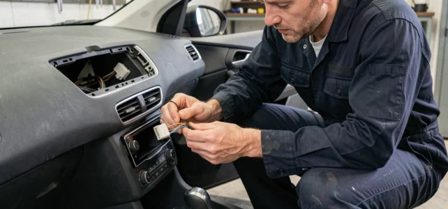 Comprendre le schéma des fils autoradio Peugeot : guide pratique avec testeur électrique